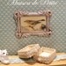 Scale Dollhouse Miniature 1:12 Shabby and Chic Bird Picture