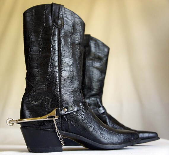 justin boots crocodile