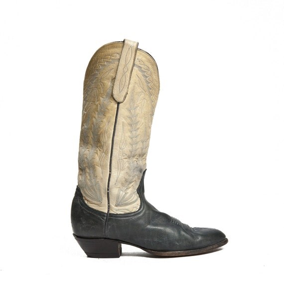 ladies navy blue cowboy boots