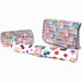 Groovy Diaper Clutch Set- Changing Pad, Wipes Case, Diaper Clutch