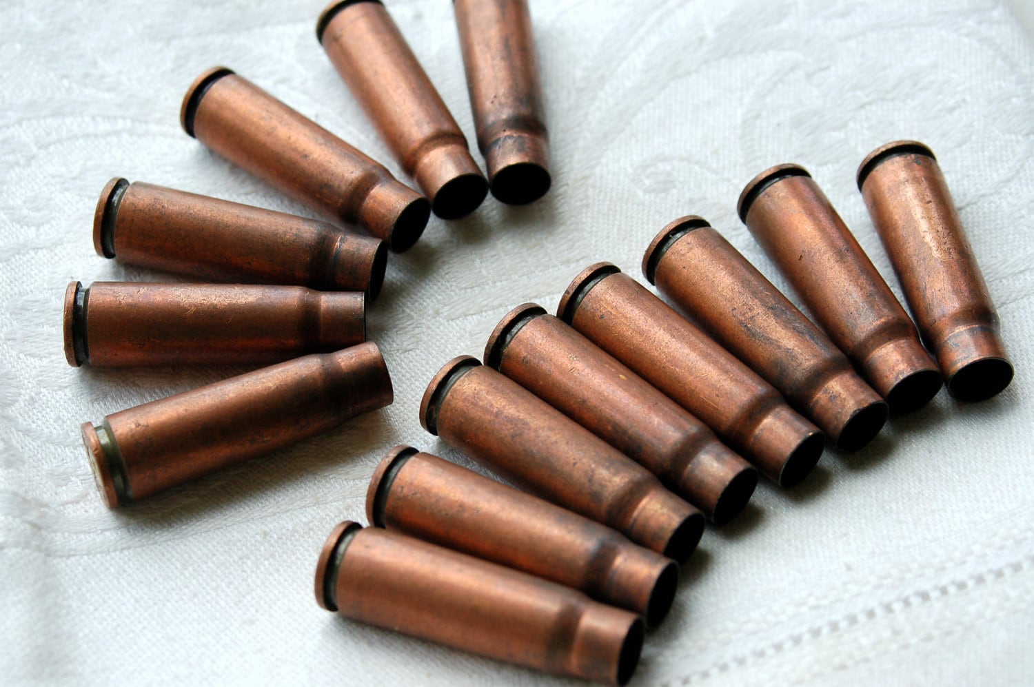 Last Lot 14 Empty Copper Bullet Shells Casings