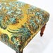 classic ottoman with damask fabric