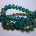 Crystal Beads Teal AB Faceted Rondelles 8x5MM