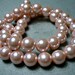 Glass Pearls Dusty Pink Round 10MM