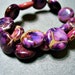 8 - 12MM Light Purple Aqua Terra Jasper Coin Beads