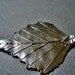 70x45MM 1 Pewter Alloy Leaf Pendant - Lead Free Silver Plated