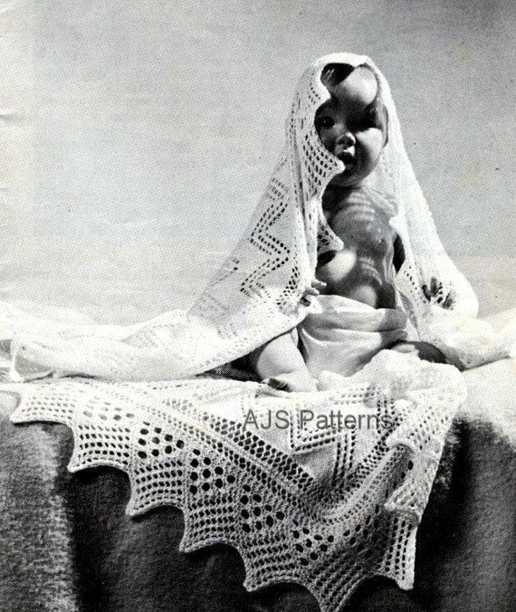 PDF Knitting Pattern for a Beautiful Vintage Design Heirloom