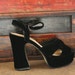 black velvet platforms