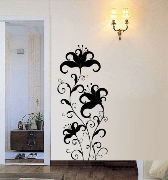 Items similar to Spring Flower Vinyl Wall Art Decal on Etsy