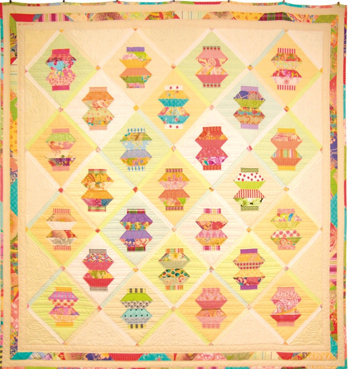 Lantern Lights quilt pattern by broderie on Etsy