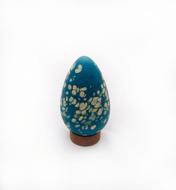Glass Egg Robin Egg Blue Bird Spring Mothers Day Gift