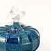 Ocean Blue Blown Glass Pumpkin Kitchen Art Sea Beach Home Decor
