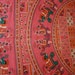 70s Hand blocked India Bedspread Queen size