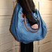 Large Denim Overnighter Bag