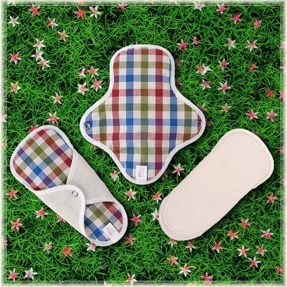 Items similar to Pure Cotton Reusable Cloth Menstruation Pads for