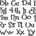 Kids Font, Alphabet, Monogram, Machine Embroidery Design
