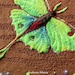Embroidered Luna Moth book, journal, notebook.