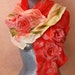 Soft and airy scarf with flower