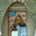 pineapple ,wood ,bowl, prim, scene, salt box house, pear, sheep,hand painted