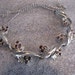 Vintage Amethyst Purple Rhinestones Silvertone Necklace