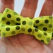 Baby Boy Bowtie- Green Polka Dot