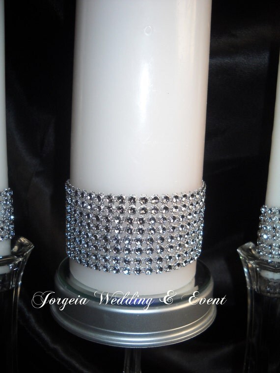 Bling Unity Candle Set by Etsy