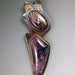 Labradorite and Charoite Purple Blue Patina Statement Necklace