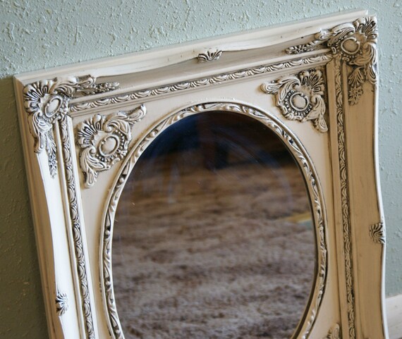 large wood gesso shabby chic ornate framed mirror french large wood gesso shabby chic ornate framed mirror french