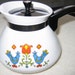 Vintage 1975 Corning Ware Teapot. Mid century modern, Eames era. 6 Cup. 1970s.