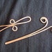 Hair Pin/Shawl Pin- Accessory, Barrette, Brooch, Copper