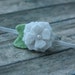 Felt Flower Headband in White - Bitty Bloom - Newborn. Infant. Toddler. Girls. Adult