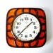 Vintage Ceramic Wall Clock from Dugena Made in Germany