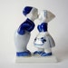 Vintage Ceramic Delft Blue Figurine