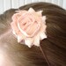 Adult Headband - Vintage PINK Shabby Chic Rose Flower Copper Headband - Mother's Day Sale
