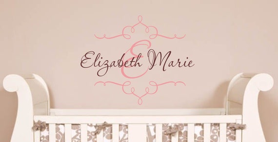 for nursery names wall decals Vinyl Decal, Wall Art Decal Lettering Monogram Wall Vinyl Name Nursery