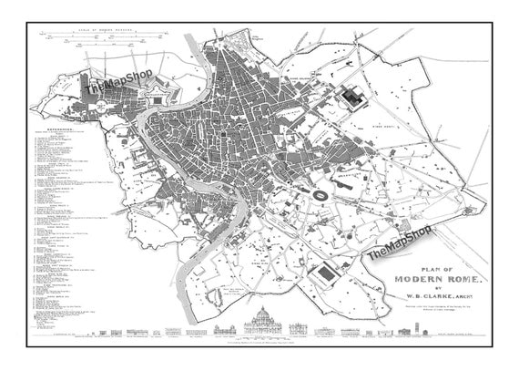 Street map Rome Italy
