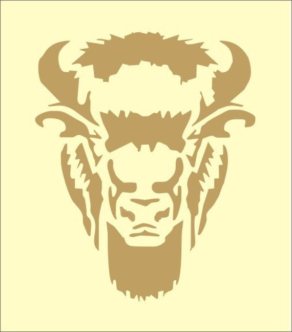 items-similar-to-stencil-buffalo-bison-head-image-is-approx-5-25-x-6-5