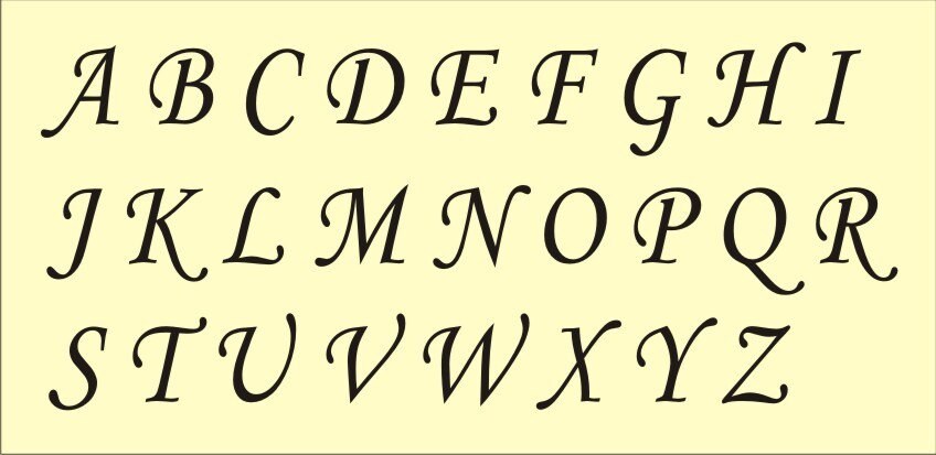 Stencils Alphabet
