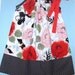 Toddler Sun Dress - Pillowcase Dress or Jumper- Size 3T - Red Pink Black Floral