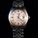 Vintage ROLEX Datejust Stainless Steel with White Gold Bezel Model 1601 Automatic Wrist Watch Rare Linen Finish Dial SERVICED