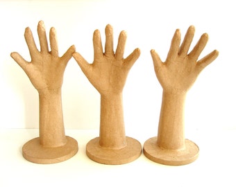 Mannequin Hand / Hand Form (Qty.1), Paper Mache - Art Supply, Photo Prop, and more