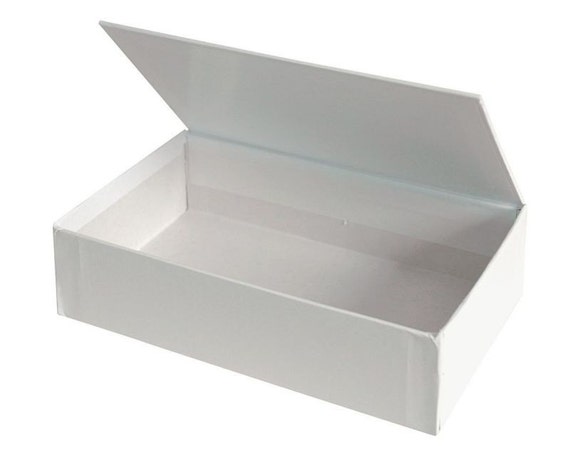 Blank White Hinged Lid Box Medium Cigar Style Box By ThirdShift   Il 570xN.230545483 