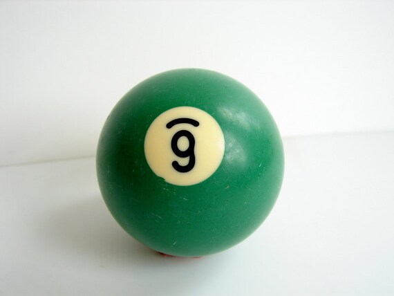 Vintage Solid Green 6 Pool Ball / Billiard Ball Standard