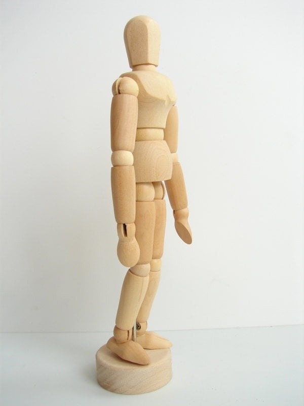 mini wood mannequin