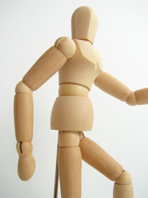 mini wood mannequin