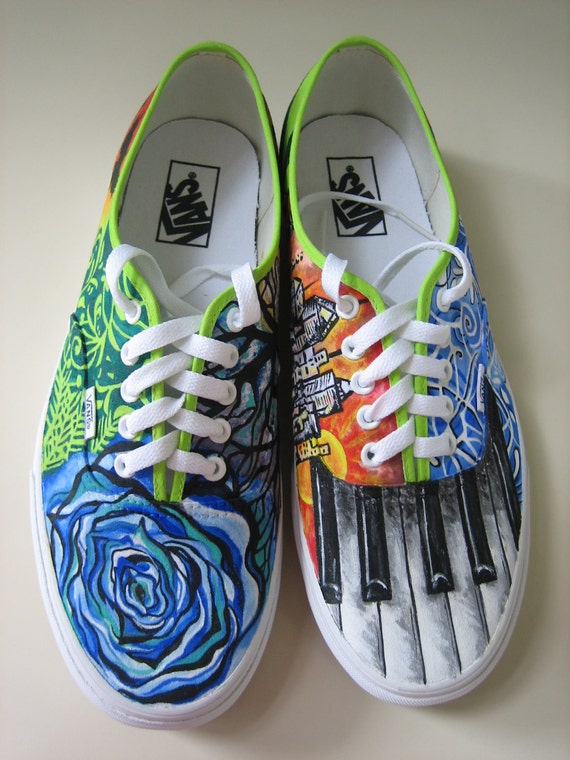 Items similar to Customized hand painted shoes on Etsy