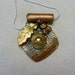 Handcrafted Bronze and Copper PMC Sun Leaf Pendant