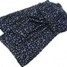 Navy Blue Burnout Velvet Oblong Scarf