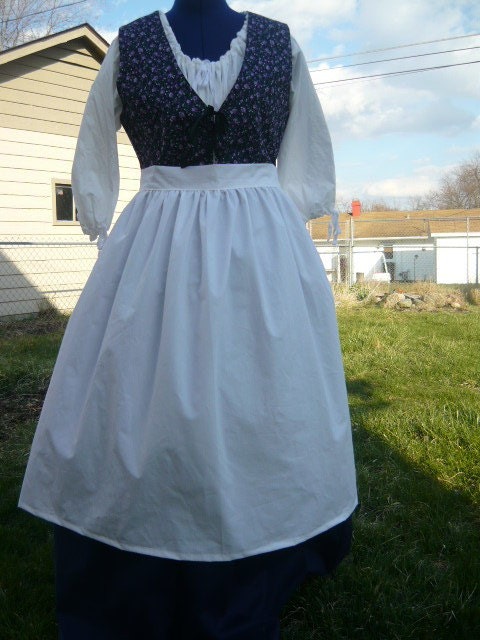 17th-18th Century Ladies apron Pioneer Civil war Colonial.