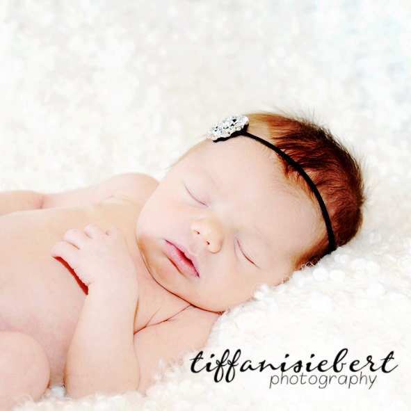 BEJEWELED Headband..Baby Headband..Newborn Baby Girl Photo